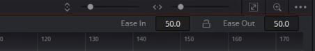 Fusion SPline Editor Ease In Ease Out field using T Shortcut