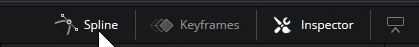 Fusion Spline Editor, Keyframes and Inspector Icon Strip
