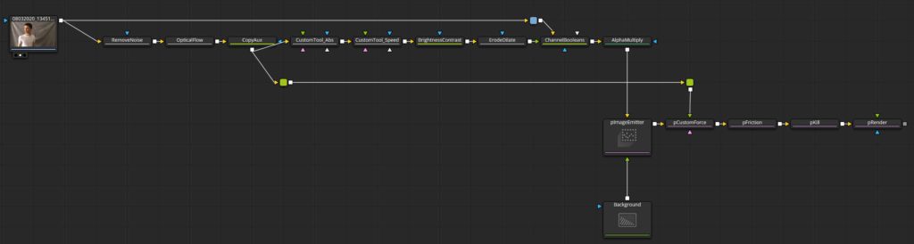 Custom tool example mask out by motion