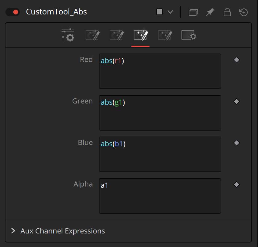 CustomTool to make all values positive