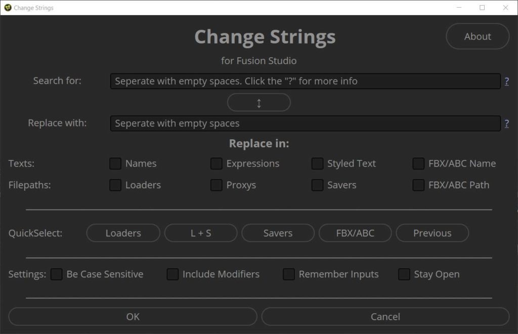 Change Strings Replace In checkboxes