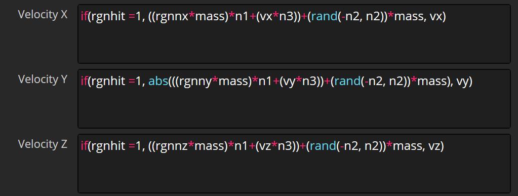 pCustom particle collider code